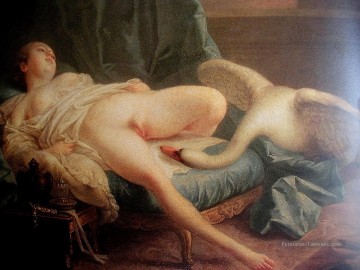 Leda et le cygne François Boucher sexy Peinture à l'huile